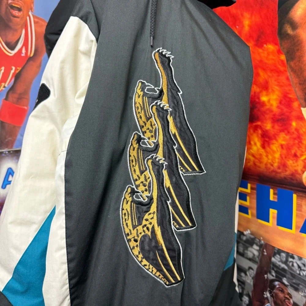 Vintage 90s Jacksonville Jaguars NFL Pro Player Jacket Rare Banned Logo Sz XL